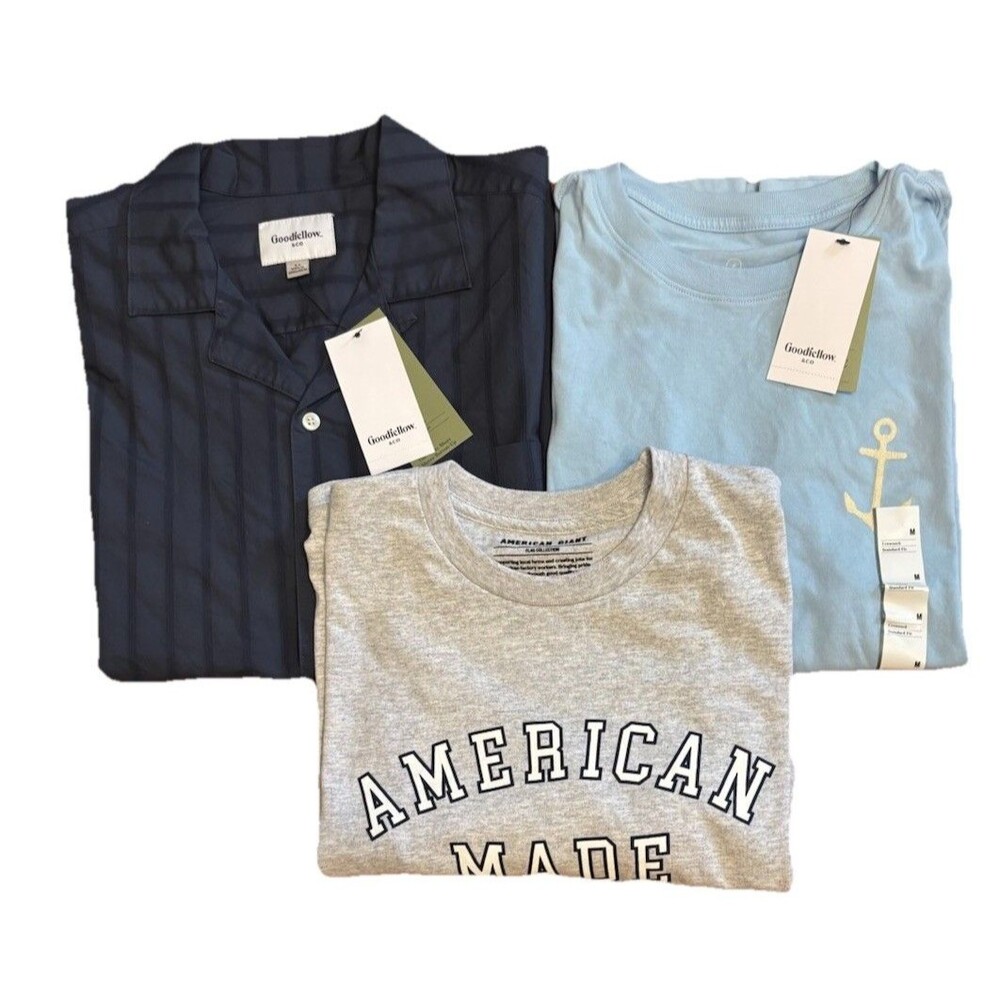Goodfellow & Co and American Made Men’s Shirt Lot M NWT